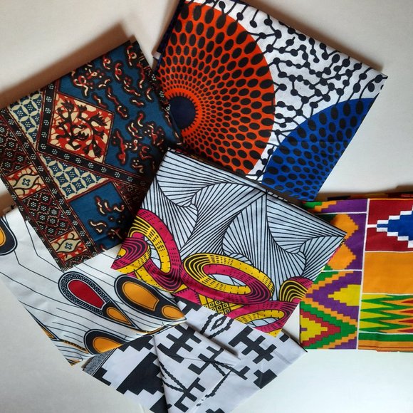 6 Random Fat Quarter Bundle/African Fabric/6 Quart CLEARANCE - WHILE SUPPLIES LA - Picture 7 of 14
